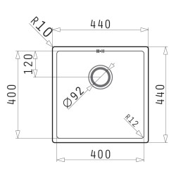 Zlewozmywak Pyramis ASTRIS 40x40 101027701